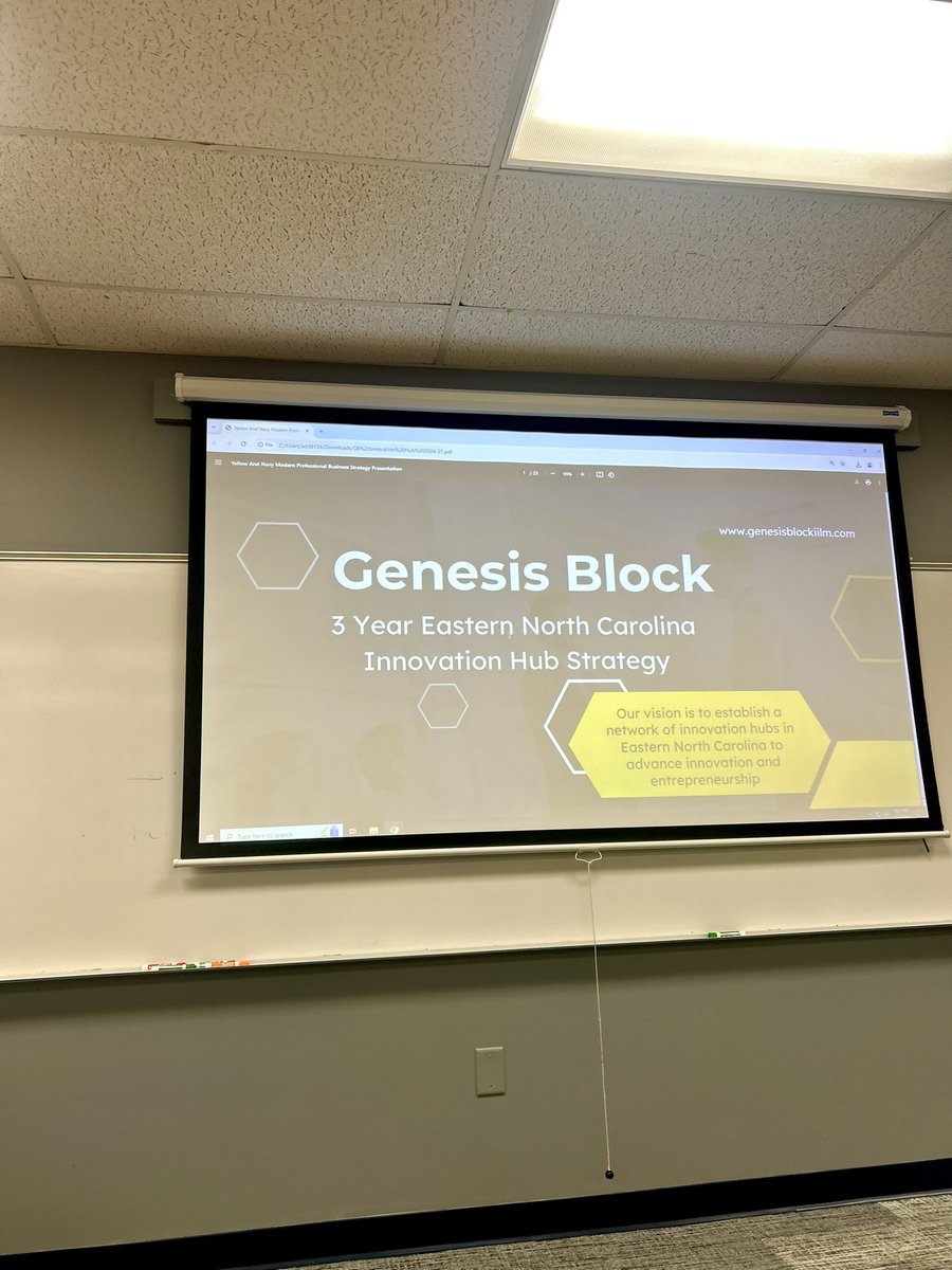 Thank you Ashley for the invitation to speak at the <a href="/UNCWilmington/">UNCW</a> Business Student Council to discuss <a href="/block_ilm/">Genesis Block ILM</a> innovation hubs in Eastern North Carolina, #WomenInTech #Entrepreneurship and #Collaboration 

#entrepreneurship #smallbusiness #college #innovation #campus