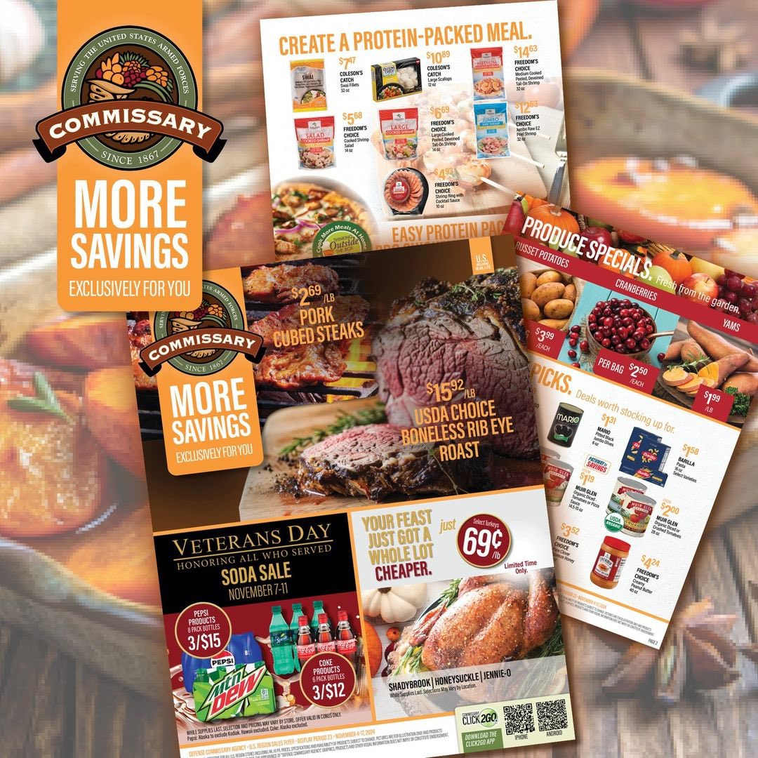 shopmyexchange's tweet photo. ✨ Unbeatable prices and must-have items await you! Find the link in @YourCommissary bio to see the latest flyer! 🔥 #DealsOnDeals #CommissarySavings #SalesFlyer https://t.co/tQ0w9eweyU