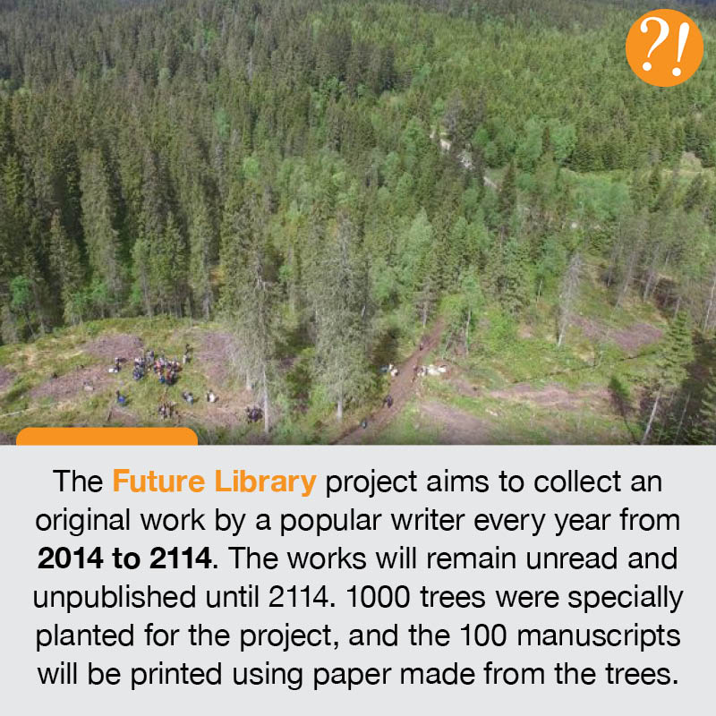 Curious_Worlds's tweet image. #FutureLibrary #FutureLibraryProject #Norway #Books