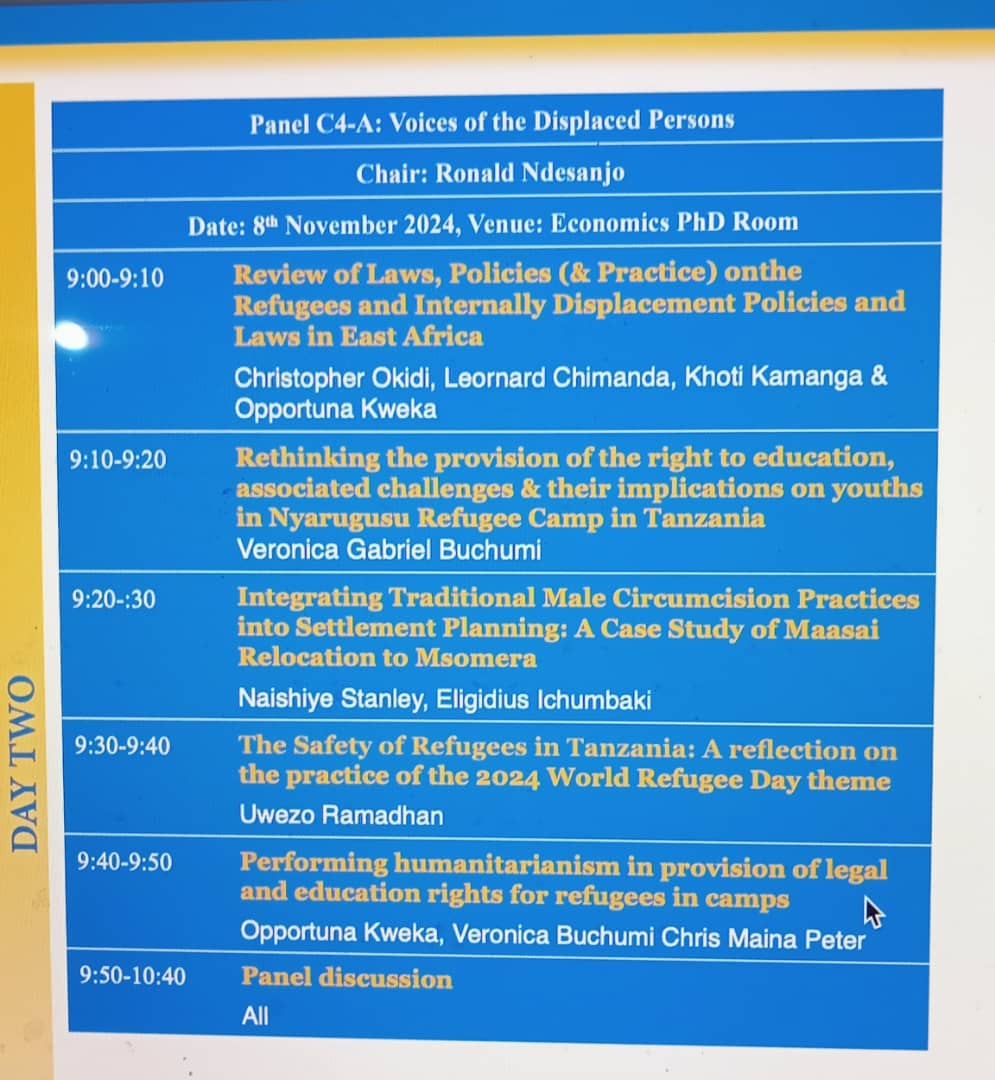 UDSMRCFD's tweet photo. Today is a big day at the @UdsmOfficial RCFD as we will present some of our preliminary findings of the research we conducted in 2024. Stay tuned. See the first session for the morning attached @KwekaOpportuna #8th VSS https://t.co/F8bmvG8l3h