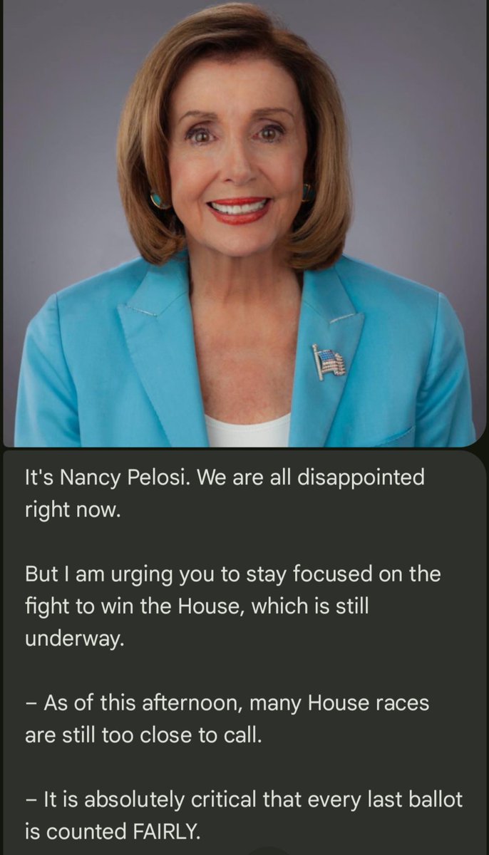 JDubYou13's tweet image. One of my least favorite people in the world just sent a text asking me to give $14 to help count votes??!!

Get the 🤬 outta here Nancy Pelosi! 😡

Our representation should not be a 365 day fundraising racket!

#GovernmentReform