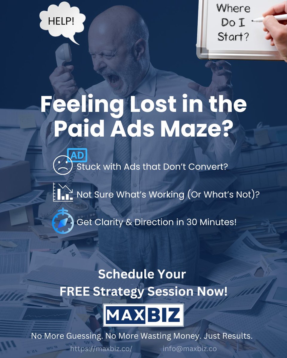 BrisenoBriceno's tweet image. Tired of wasting money on ads that just don’t deliver? 🚨 You’re not alone. It’s time for a change! Sign up for your FREE 30-minute consultation and let’s get your ads working for you!
#MaxBiz #AdsThatWork #MarketingDoneRight #FreeConsultation #BusinessGrowth