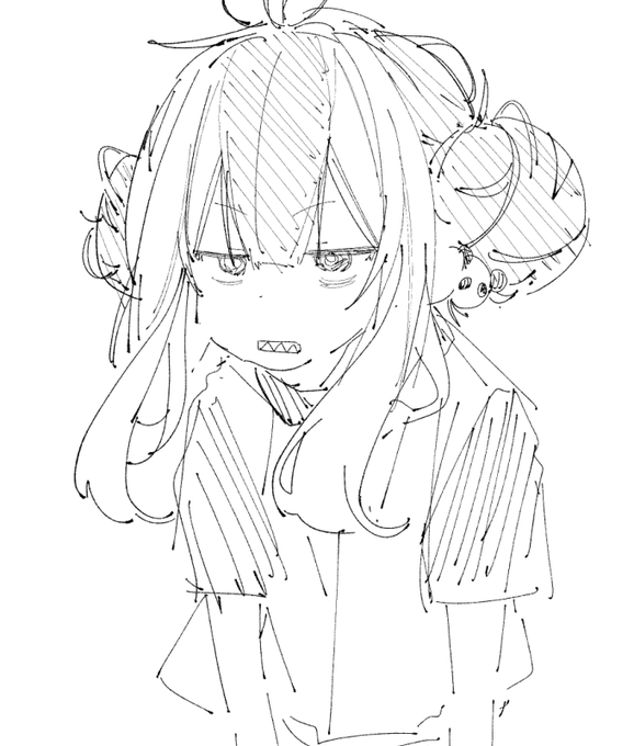 自作の墨だまりペン調整してた 