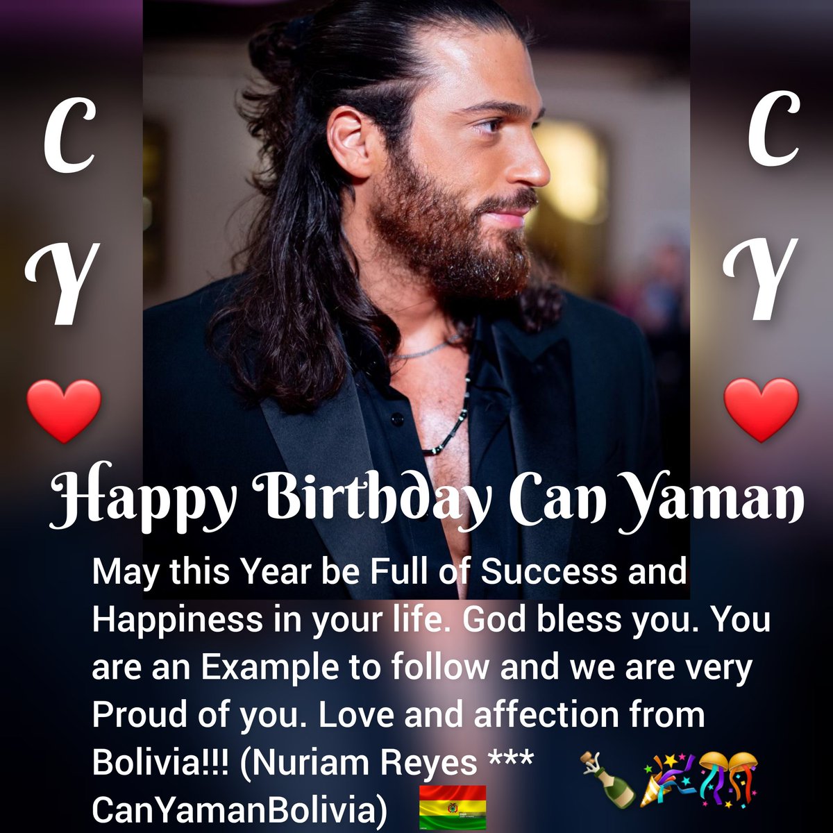 HAPPY BIRTHDAY CAN!!! ❤️❤️❤️
#HappyBirthdayCanYaman
#CanYaman