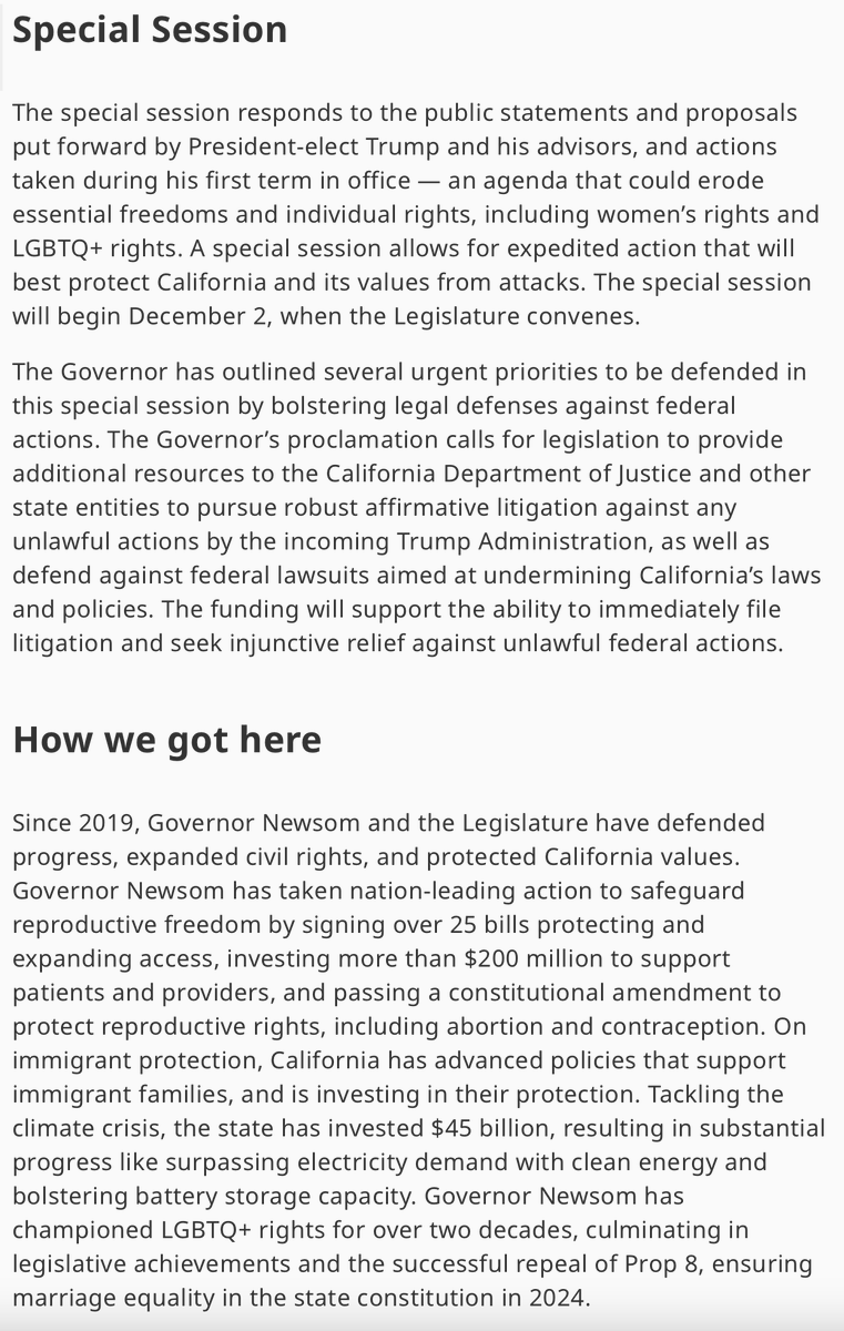 Gavin Newsom becomes the first Democratic Governor to take serious steps in response to expected targeting of LGBTQ+ people and reproductive healthcare in the state of California.

He has announced a special session designed to stop the Trump administration's expected crackdowns.