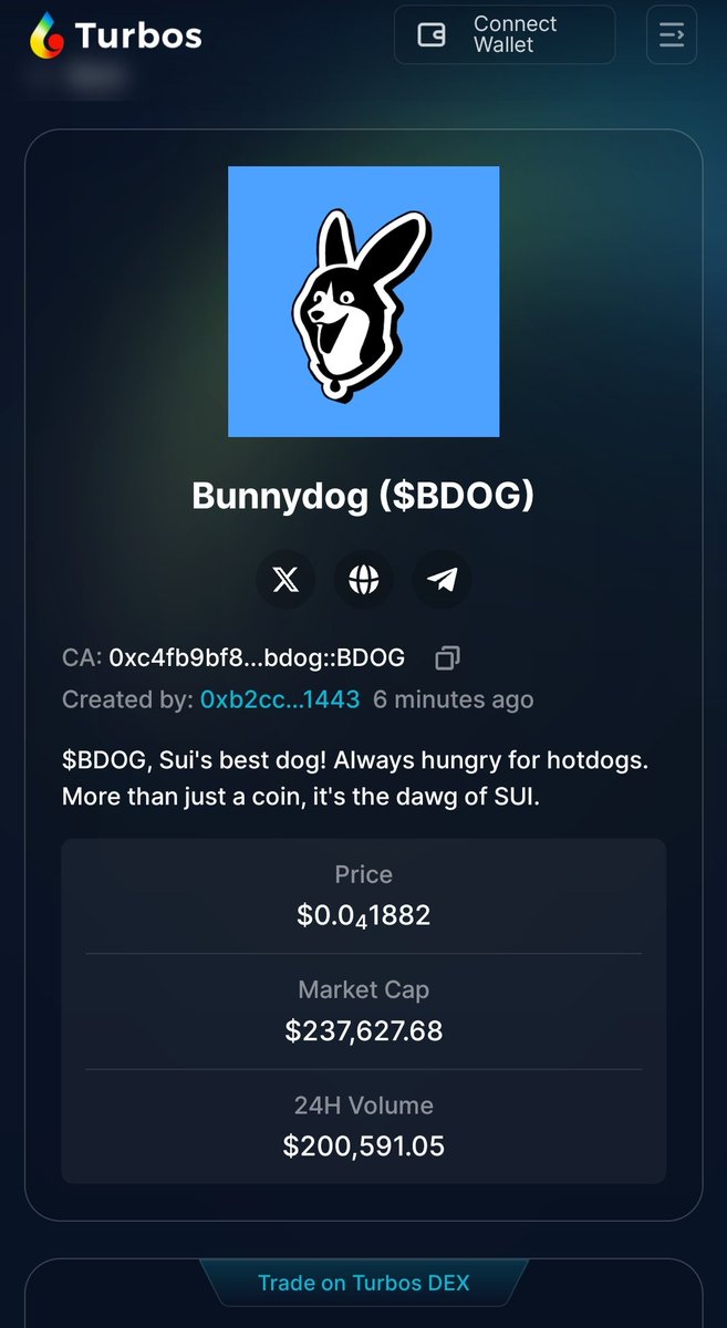 0xMesut's tweet photo. X They scammed people by sending another link from the TG address on their homepage and now they are continuing. Please do not believe it. Do not lose your money to these scammers.

@bunnydog_sui $BDOG #HOPDOG @Turbos_finance https://t.co/pIsFAVzcCR
