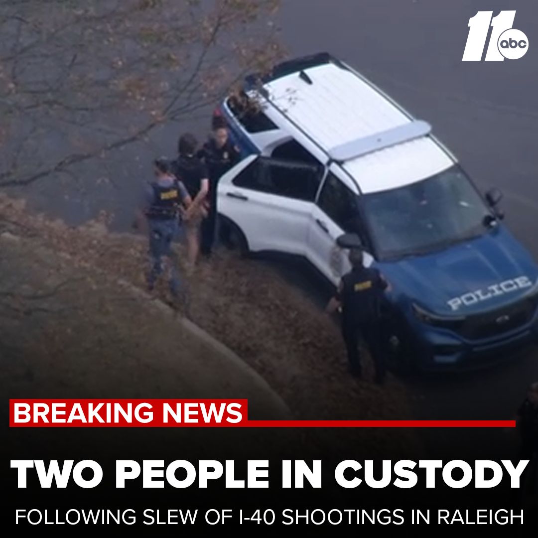 2 in custody following a dozen Raleigh shootings on and around Interstate 40 abc11.com/post/shots-fir…