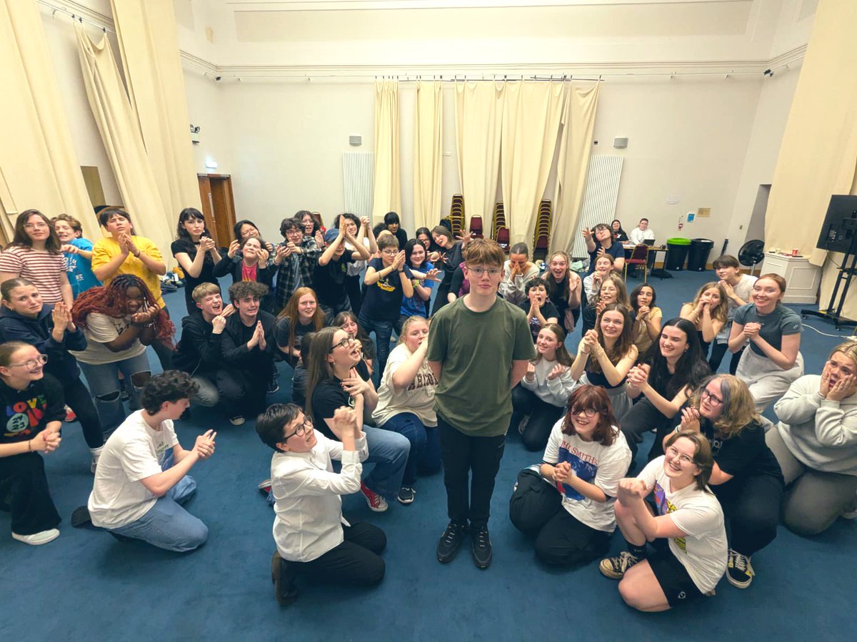 GlasgowCREATE's tweet photo. Our revolting #GSYT children in full flow as they prepare for February’s performances of “Matilda”. It’s going to be a cracker! https://t.co/eECAUyadsd