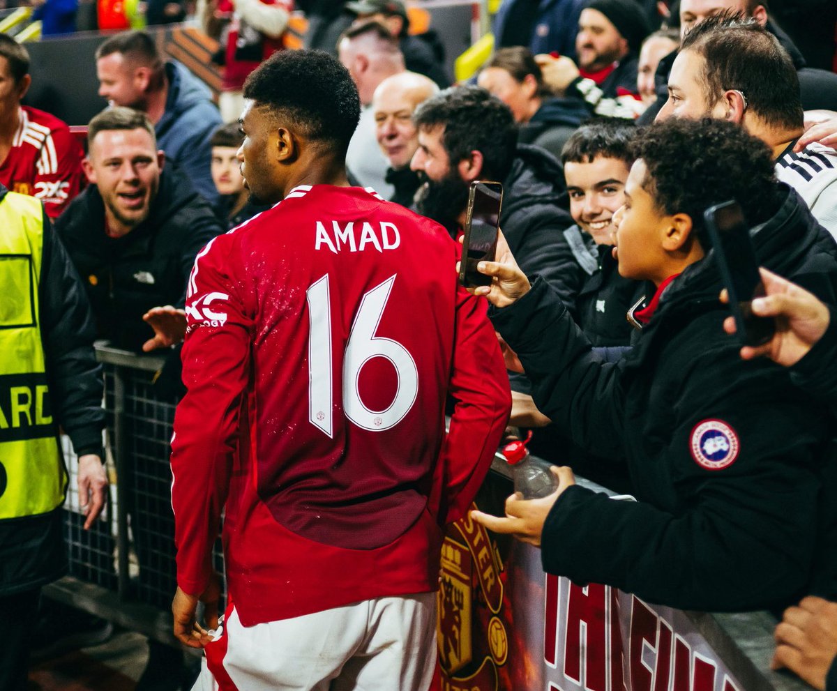 FabrizioRomano's tweet image. 🔴✨ Amad starts for the first time since October 3… and scores a brace for Manchester United.