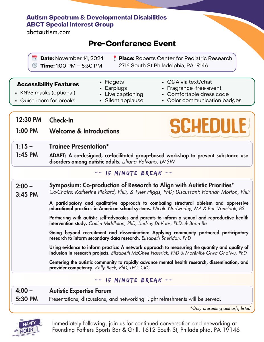 ABCT Autism SIG tweet media