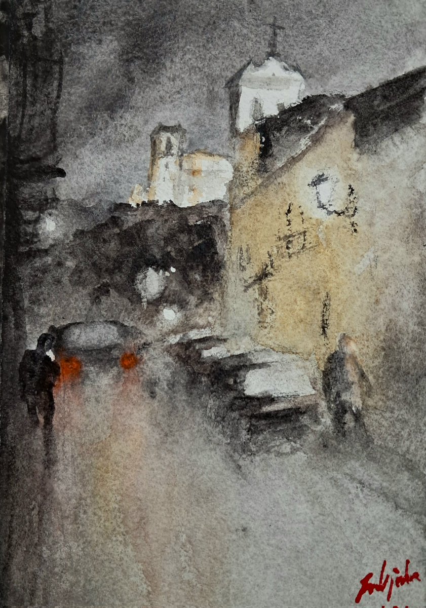 ojeda_jm's tweet photo. Noches de Noviembre #Osuna #Acuarela #Watercolor #Ink #Oil #Gouache #acquarelle #acquarello #Акварель #水彩 #aquarell #kunst #watercolour #wasserfarben #painting #artist #instaart #artwork #gallery #ilustración #paint #Sevilla #Andalucía https://t.co/jxYyhRRwUR