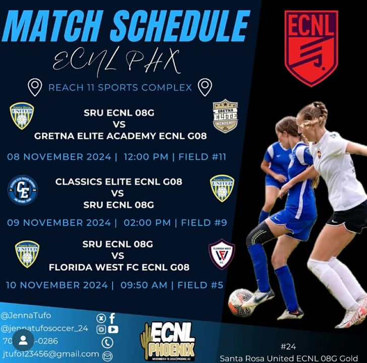 SoccerWire (@thesoccerwire) on Twitter photo Class of 2026 midfielder <a href="/JennaTufo/">Jenna Tufo (CO 2026)</a> (Uncommitted) ready to hit the field with <a href="/SantaRosaUnited/">Santa Rosa United</a>:
⚽️ soccerwire.com/player/jenna-t… Class of 2026 midfielder <a href="/JennaTufo/">Jenna Tufo (CO 2026)</a> (Uncommitted) ready to hit the field with <a href="/SantaRosaUnited/">Santa Rosa United</a>:
⚽️ soccerwire.com/player/jenna-t…