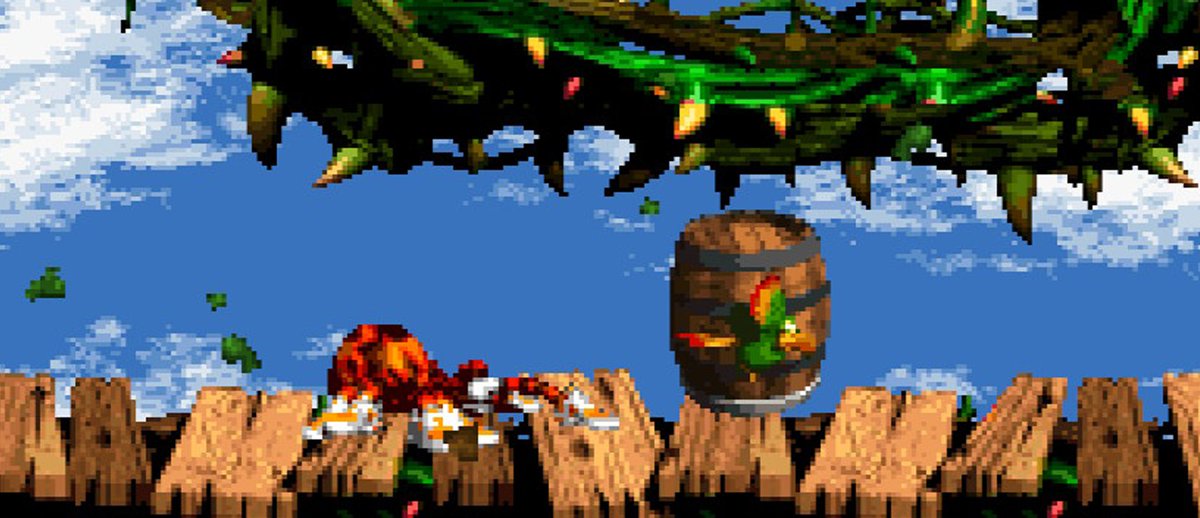In case you missed it, a new code has been uncovered in the original Donkey Kong Country 2 that allows you to leave any uncleared stage without losing a life. I too would like to flee, Squitter.

dkvine.com/?p=news_body&p…