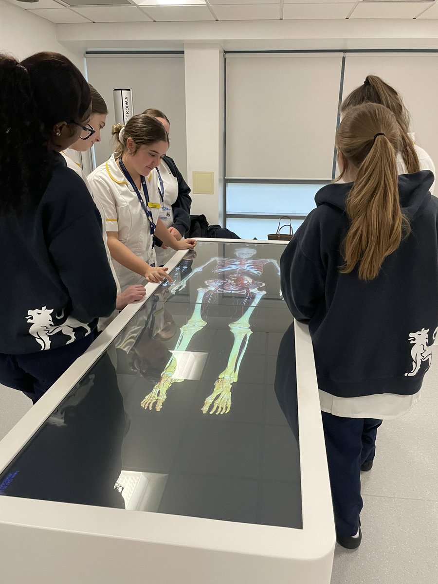 Meet some of our second year student midwives enhancing their understanding of  anatomy with our Anatomage  tables. All part of learning about cannulation and catheterisation.