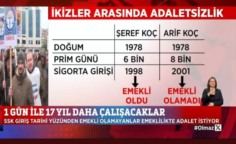 munlu184118's tweet photo. @yilmaztunc Bir gün yada bir tarih (08.09.1999)
Bahane edilerek nesiller arasına
17 yıl,20 yıl fark konulamaz.
Bunu hiçbir vicdan kabul edemez.
Kademeli emeklilik gelmeden ülkede huzur refah gelmez
@isikhanvedat
@memetsimsek
@resulkurt34
@AvOzlemZengin
@AhmetAYDIN_02
#KademeLutüfDeğilHaktır https://t.co/bUBSJeGqrc