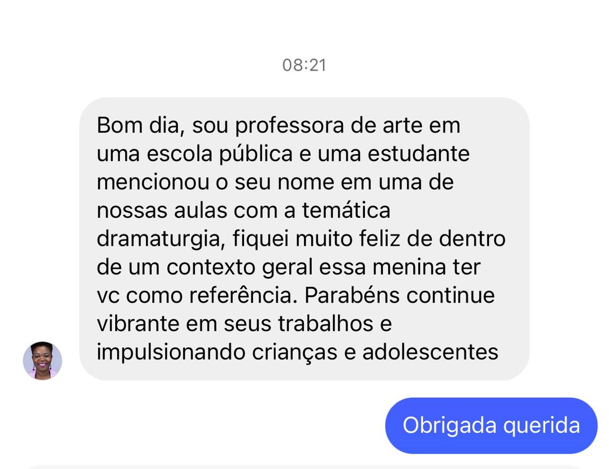Eu amo receber o carinho de vocês, e faço questão de responder a todos! 🩷