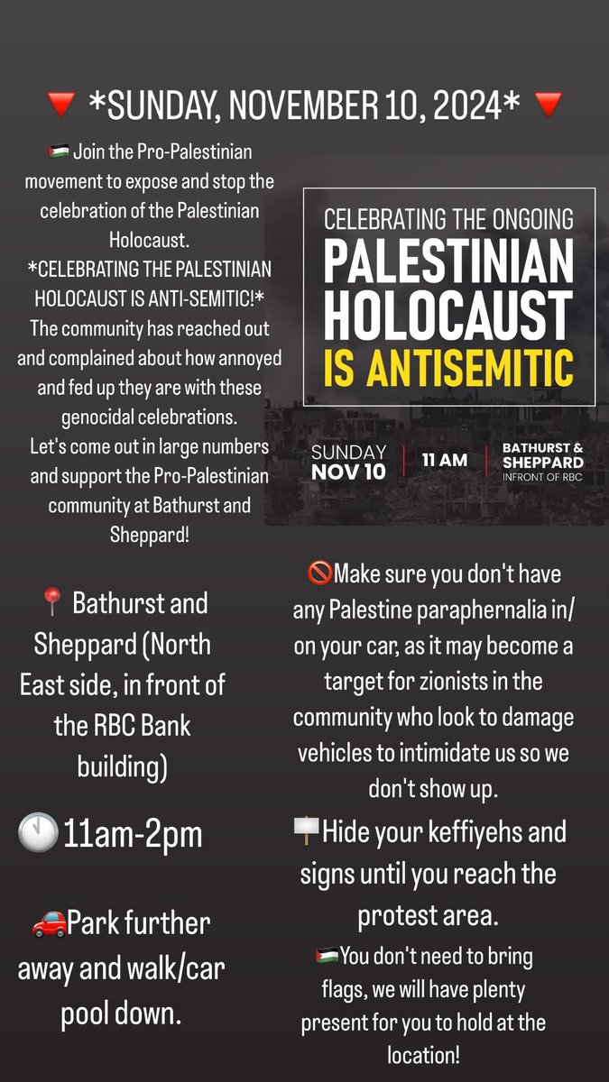 l3v1at4an's tweet photo. The Pro-Hamas Toronto collective with a promotional video and notes for Round 4 of this Sunday. 

We predict a modern day Christie Pitts is being provoked upon the Jewish community in Toronto and it’s only a matter of time before it’s going to happen. https://t.co/ACEQNjbiKT
