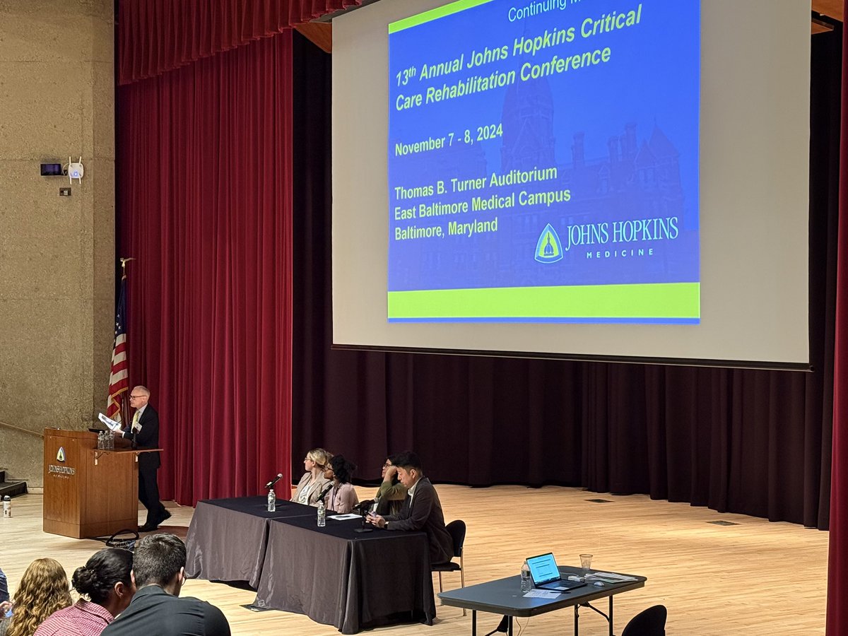Binay Panjiyar MD (@binaymd) on Twitter photo Final Photos of the Day 1.
Hope all of you had fun and a great learning experience.
Excited to see all of you tomorrow again.
<a href="/icurehab/">Hopkins ICU Rehab</a> <a href="/DrDaleNeedham/">Dale Needham, MD, PhD</a> <a href="/MBBrodskyPhD/">Martin Brodsky</a> <a href="/DrMeganHoseyPhD/">Megan Hosey</a>
Final closing remarks by Dr Needham for Day 1.
#ICURehab
#13thannualconference Final Photos of the Day 1.
Hope all of you had fun and a great learning experience.
Excited to see all of you tomorrow again.
<a href="/icurehab/">Hopkins ICU Rehab</a> <a href="/DrDaleNeedham/">Dale Needham, MD, PhD</a> <a href="/MBBrodskyPhD/">Martin Brodsky</a> <a href="/DrMeganHoseyPhD/">Megan Hosey</a>
Final closing remarks by Dr Needham for Day 1.
#ICURehab
#13thannualconference