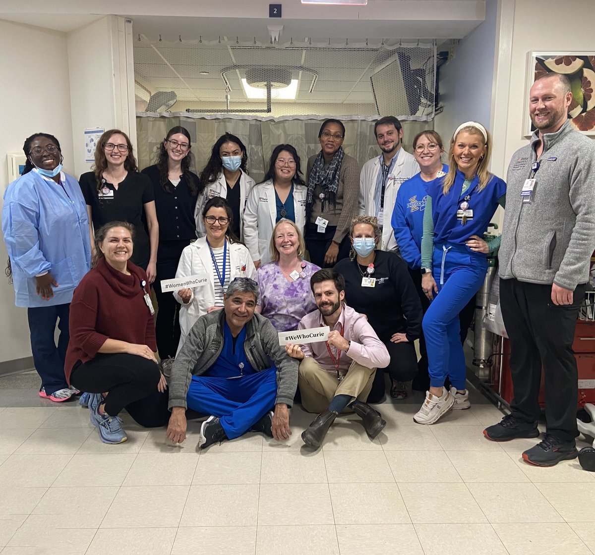 This #WeWhoCurie Day, we want to highlight our #brachytherapy team! This fun group is all about serious #radonc science. Thanks for all you do for our <a href="/SitemanCenter/">Siteman Cancer Center</a> patients.

<a href="/aapmHQ/">American Association of Physicists in Medicine</a> <a href="/MRV_AAPM/">MRV AAPM</a>