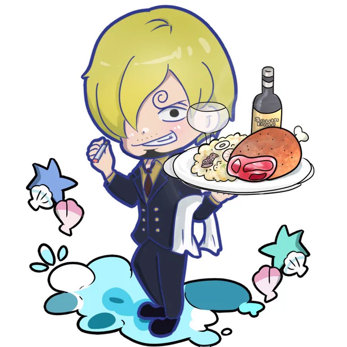 クソおはよーございます#ONEPIECE #サンジ #illustration 