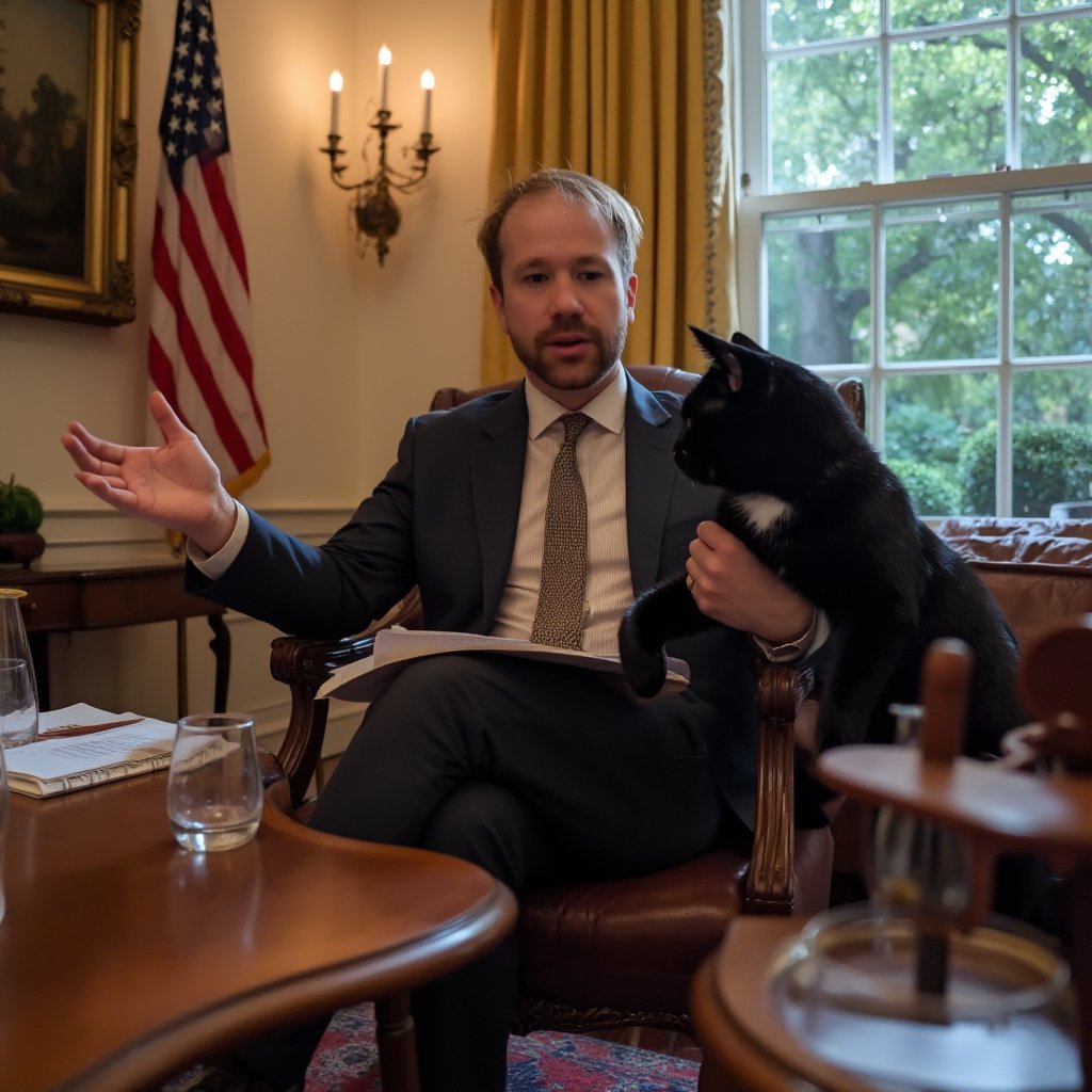 MikePouch's tweet photo. @krea_ai My cat was in a few photos and humorously shows up periodically...! https://t.co/IrvANYTd0z