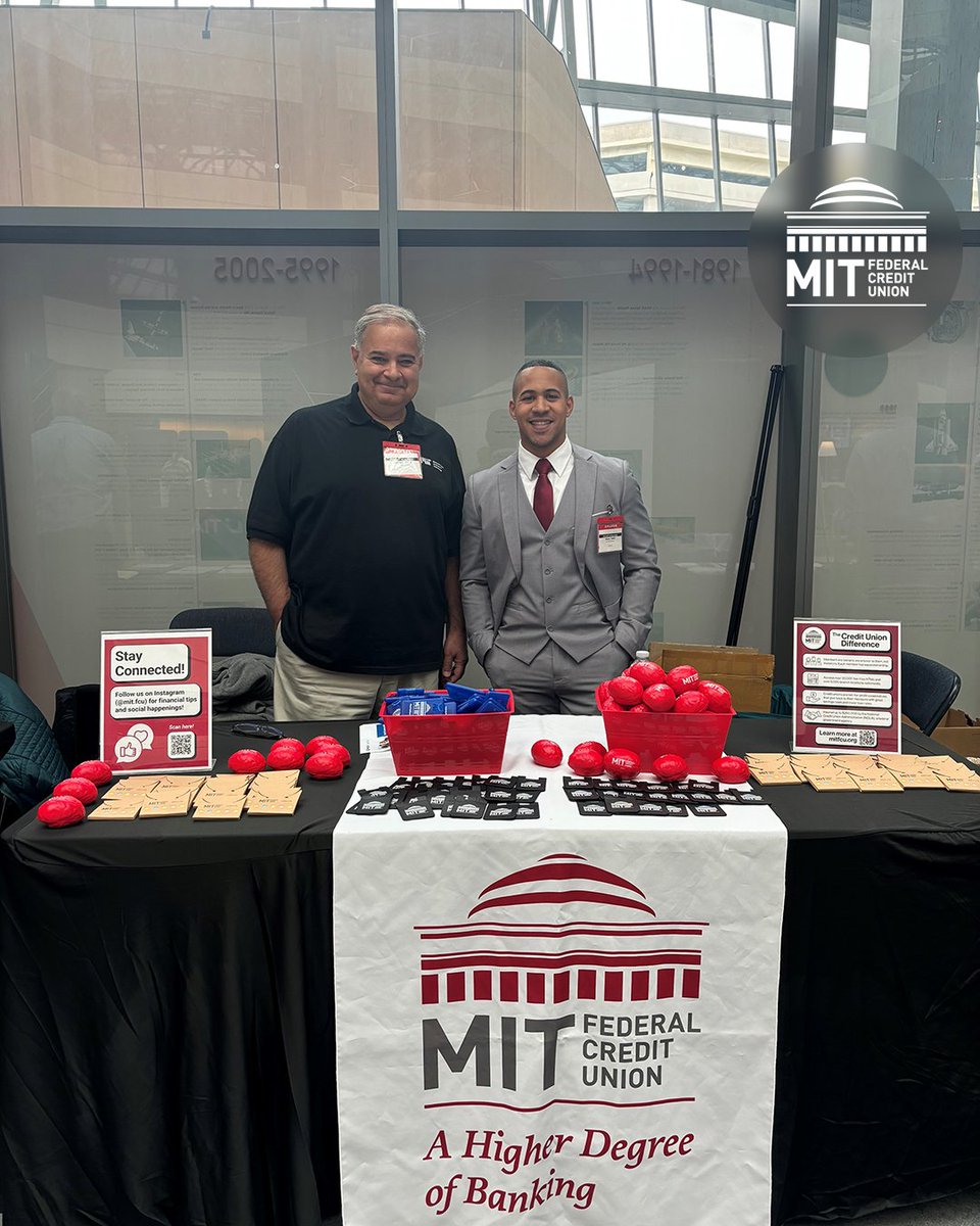 MITFCU's tweet photo. Our team had a great day at the @DraperLab Benefits Fair! Thank you to everyone who stopped by our table and said hello to our team! 😊

Insured by NCUA. https://t.co/YOMZ45Dtfj