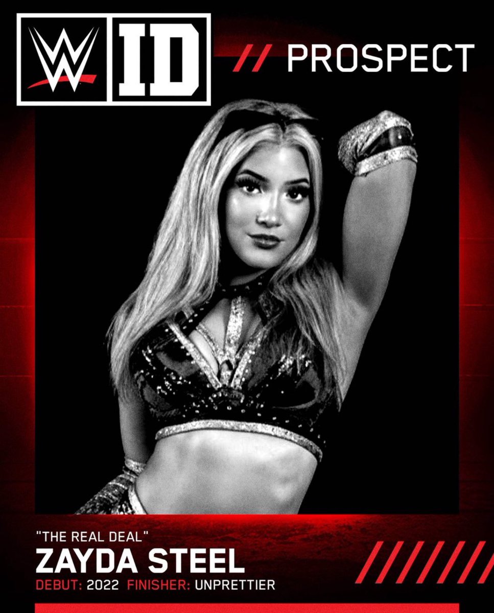 Zayda Steel is officially the first announced name to sign with WWE ID.