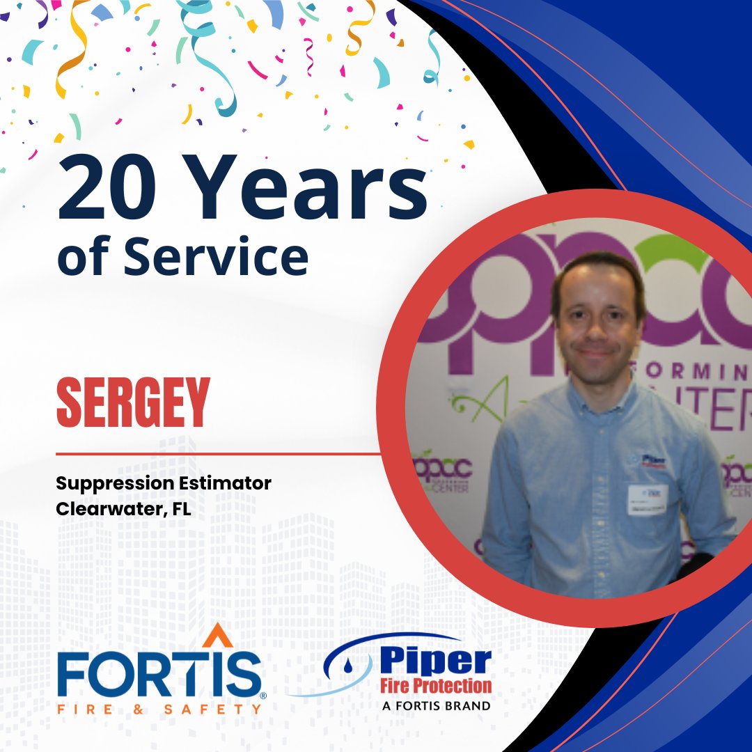PiperFire's tweet image. Congrats to Jennifer and Sergey for 20 years with Piper Fire Protection!

We’re so happy to have you on the team through so much of our history. 

#EmployeeRecognition #SarasotaBusiness #ClearwaterBusiness