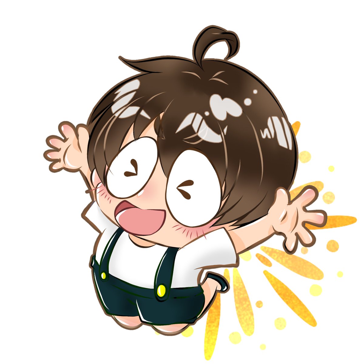 えへっえへへへへへへ！！ 90万人お祝い用に描いたぷっちーがもっち