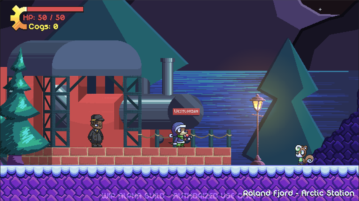 MeanderForth's tweet photo. Development is underway on the second level: The snowy fjord! From here, it's up to Garret to find his missing brother!

#godotengine #indiedev #gamedev #meanderforth #fjord #snowy #train https://t.co/HYJ52uqZFE