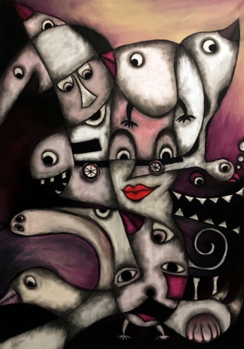 Art of the Day: "Line Stories III". Buy at: ArtPal.com/LizaGerassiLot…