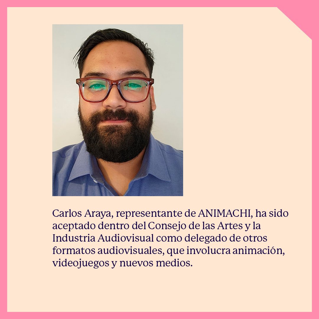 #Noticias ➡️  ¡Bienvenido a la mesa del CAIA! Carlos Araya, representante de #ANIMACHI, ha sido aceptado dentro del Consejo de las Artes y la Industria Audiovisual como delegado de otros formatos audiovisuales, que involucra animación, videojuegos y nuevos medios.