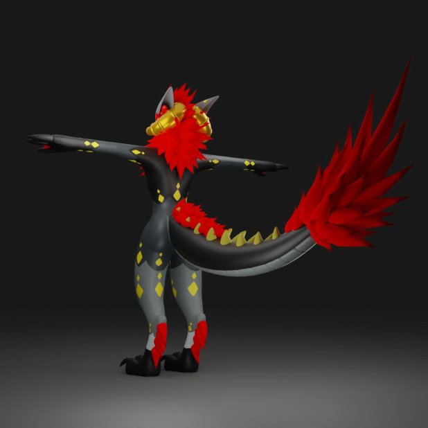 Introducing her latest VRCHAT avatar creation! ✨
.
Super excited to share it with you all 🤔
.
Let me know your thoughts! 🎨
.
For @kitshiro2590 💕
.
#vrc #furry #creation #digitalart #3dartwork #commissionsoopen #VRC_SCREAM