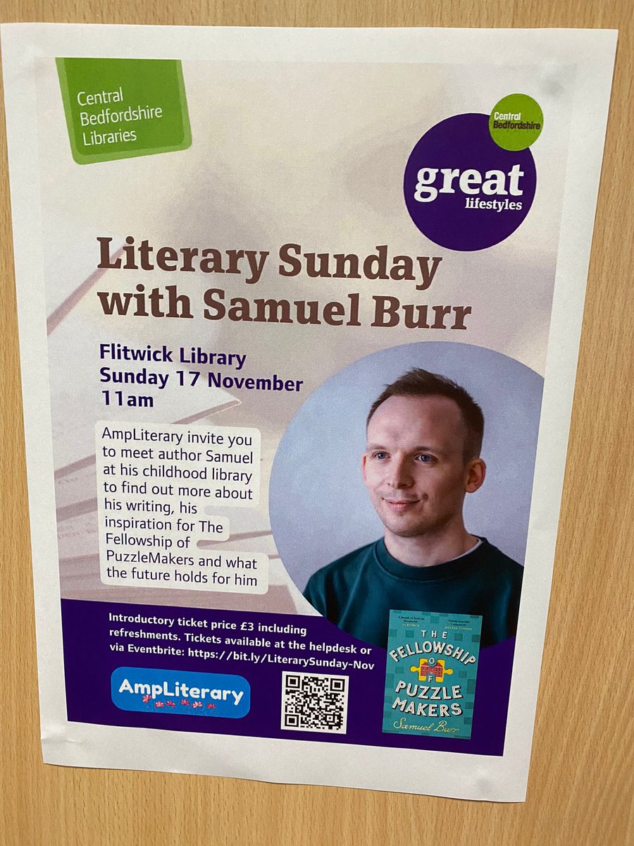 Samuel Burr (@samuelburr) on Twitter photo Not long now! <a href="/cbc_libraries/">Central Bedfordshire Council Libraries</a> 🧩🧩🧩
🔗 eventbrite.co.uk/e/literary-sun… Not long now! <a href="/cbc_libraries/">Central Bedfordshire Council Libraries</a> 🧩🧩🧩
🔗 eventbrite.co.uk/e/literary-sun…