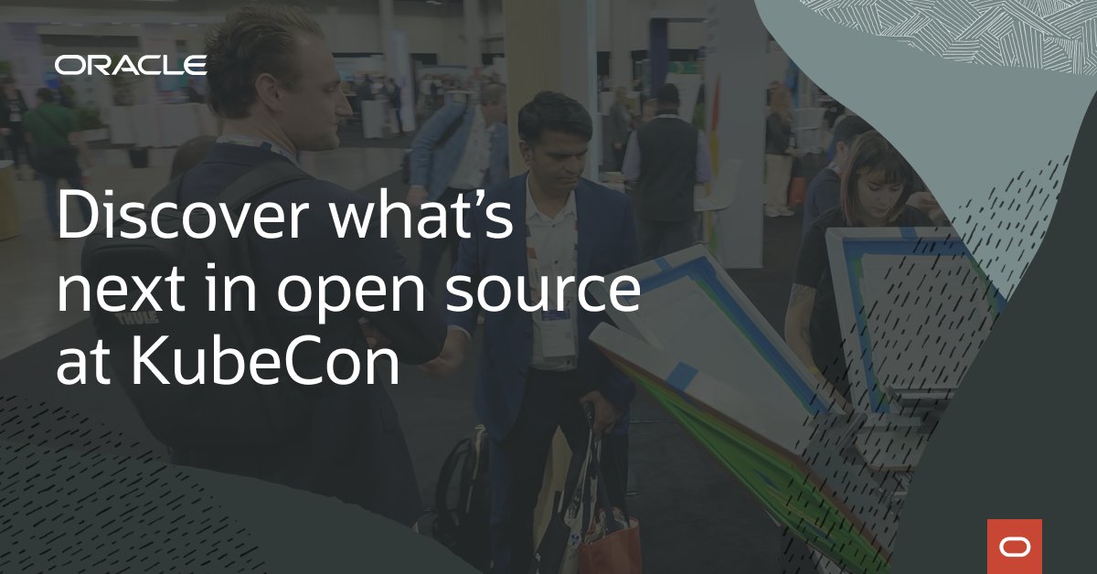 Celebrate the tenth anniversary of Kubernetes at #KubeCon+ #CloudNativeCon! Swing by the <a href="/Oracle/">Oracle</a> booth for engaging sessions, fun games, and more. social.ora.cl/6010Stw0E