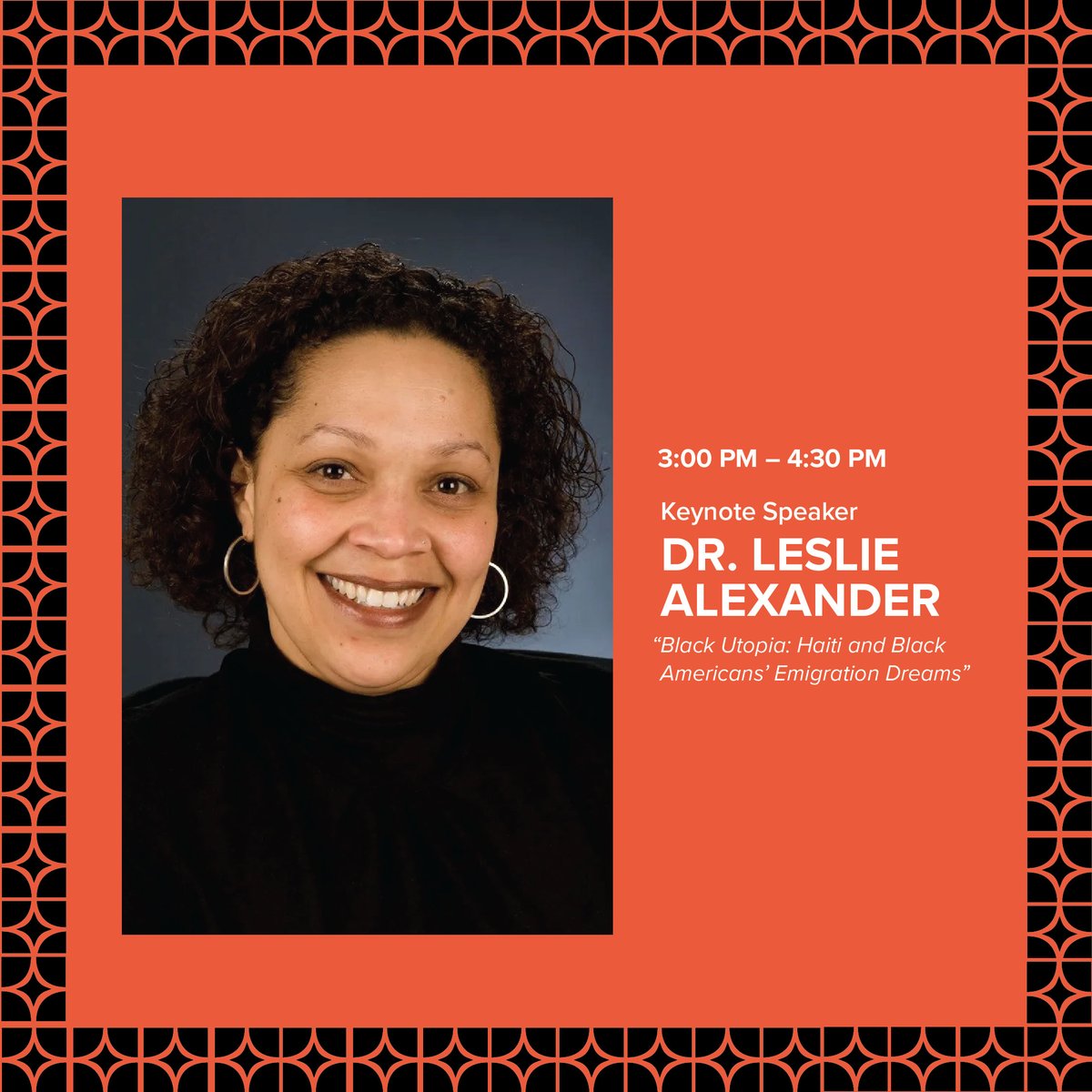 "We Choose Freedom: African American Migrations to Hispaniola"
A symposium presented by The Warfield Center
November 13, 2024 8:15AM – 4:30PM
Robert L. Patton (RLP) Hall 1.302B
West Conference Room

Free and open to the public
Breakfast and lunch will be provided
