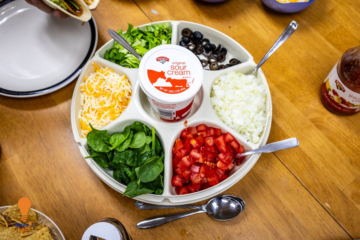 makeitlabs's tweet image. This coming November 12th is our next "Taco Tuesday" where MakeIt Members contribute to building and consuming the best tacos in Nashua from 7:00PM to 9:00PM! 

We love Tacos @ MakeIt Labs and we know YOU do too!

#tacotuesday #tacosforever #makingtacos #makerspaces #makeitlabs