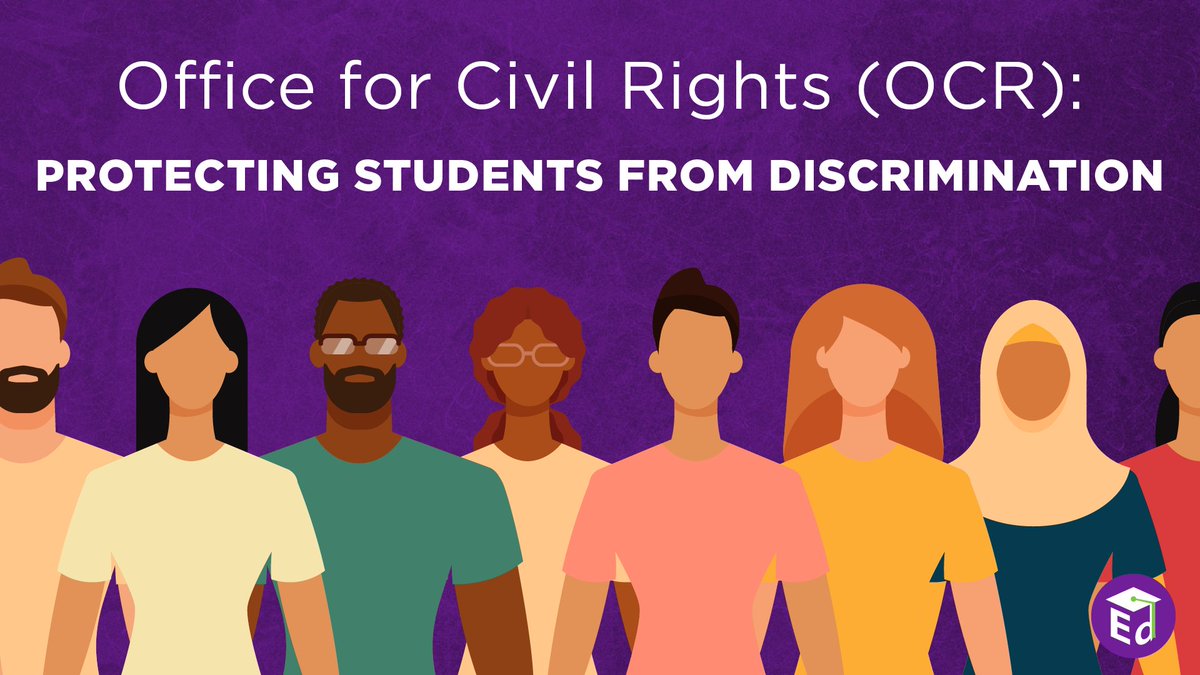 U.S. Department of Education (@usedgov) on Twitter photo #DYK: <a href="/EDcivilrights/">ED Civil Rights</a> protects students from discrimination on the basis of:
• Race (Title VI)
• Sex & gender (Title IX)
• Disability (Section 504)
• Age (Age Discrimination Act of 1975)
More on ED’s work to protect students: ed.gov/about/ed-offic… #DYK: <a href="/EDcivilrights/">ED Civil Rights</a> protects students from discrimination on the basis of:
• Race (Title VI)
• Sex & gender (Title IX)
• Disability (Section 504)
• Age (Age Discrimination Act of 1975)
More on ED’s work to protect students: ed.gov/about/ed-offic…