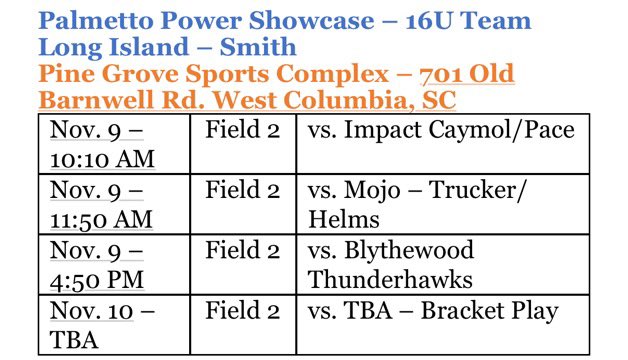 karleyhandleman's tweet photo. @CSUBucsSoftball @PalmettoPower Would love to see you at the Palmetto Power Showcase! https://t.co/LxBjnSx3cg