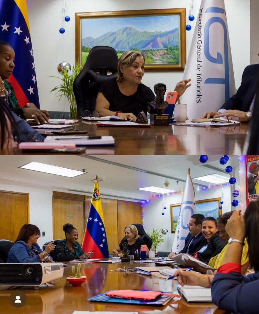 ¡𝗥𝗲𝘂𝗻𝗶ó𝗻 𝗱𝗲𝗹 𝗘𝘀𝘁𝗮𝗱𝗼 𝗠𝗮𝘆𝗼𝗿! ⚖️🇻🇪
 La Inspectora General de Tribunales, Gladys Requena, realizó la reunión del Estado Mayor del órgano auxiliar.