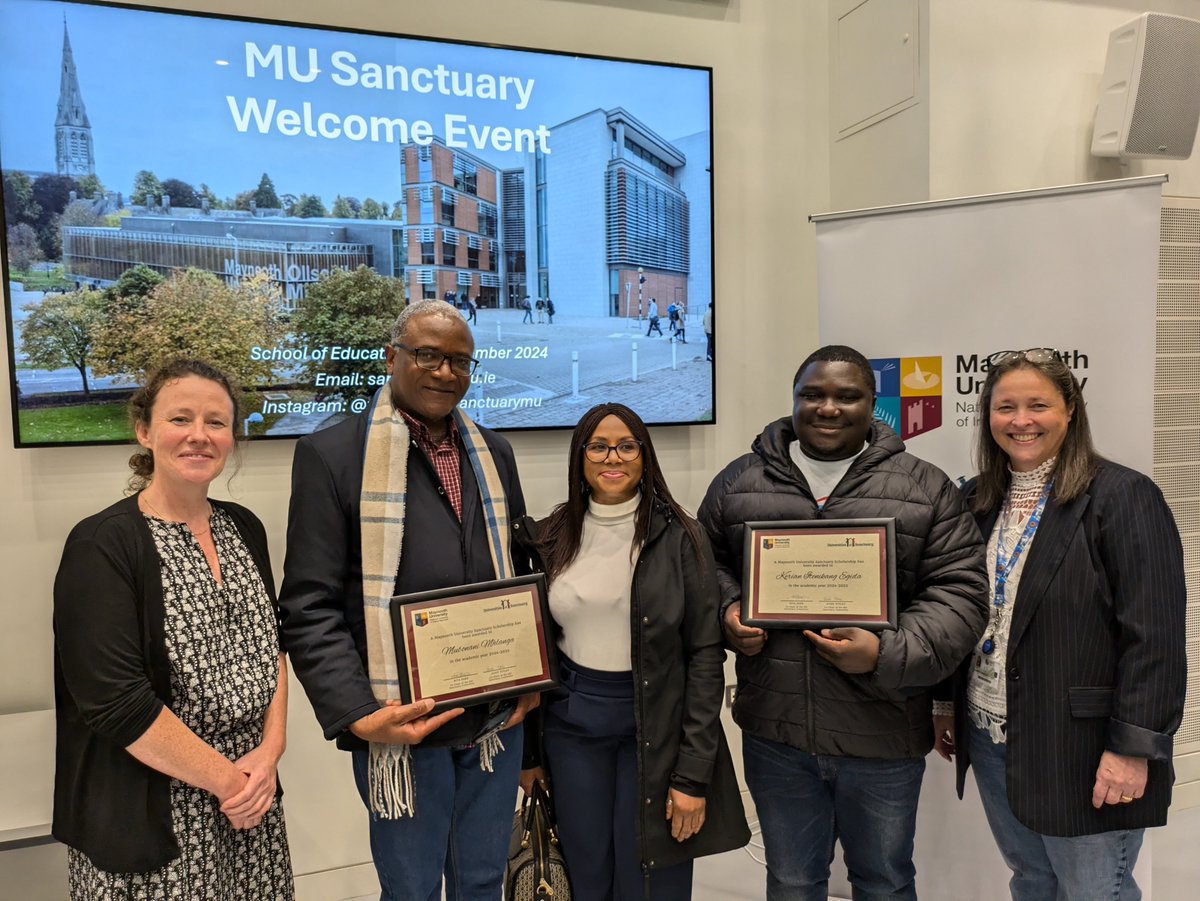 MU Applied Social Studies (@muappsocsc) on Twitter photo .<a href="/MUAppSocSc/">MU Applied Social Studies</a> were delighted to join the <a href="/MuSanctuary/">MU Sanctuary</a> Welcome Event last evening to welcome #SanctuaryScholarship awardees Mubonani Mhlanga & Keriann Egida to the #DAPPSS family. Many thanks <a href="/MuSanctuary/">MU Sanctuary</a> team @maynoothuni for the amazing work on the programme & a fab event 👏 .<a href="/MUAppSocSc/">MU Applied Social Studies</a> were delighted to join the <a href="/MuSanctuary/">MU Sanctuary</a> Welcome Event last evening to welcome #SanctuaryScholarship awardees Mubonani Mhlanga & Keriann Egida to the #DAPPSS family. Many thanks <a href="/MuSanctuary/">MU Sanctuary</a> team @maynoothuni for the amazing work on the programme & a fab event 👏