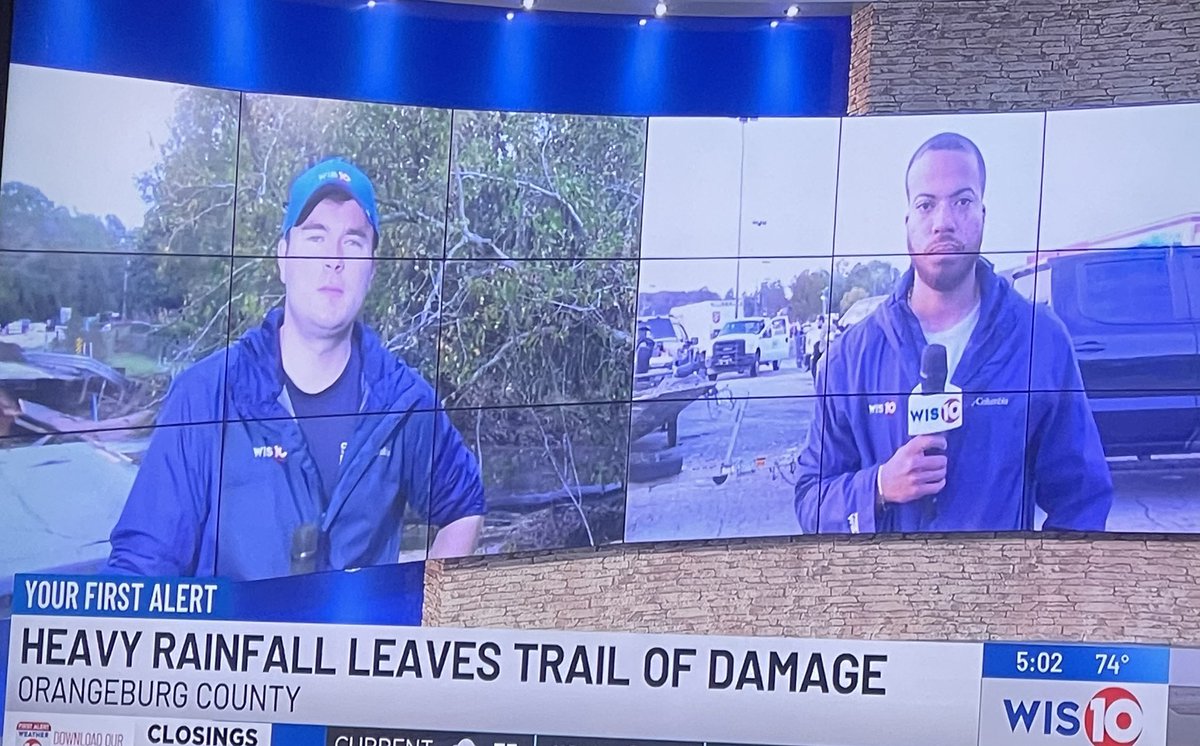 JudiGatson's tweet image. #FirstAlert — Our #WIS10 drone capturing incredible images of flooding in Orangeburg today and showing why HUNDREDS of roads are CLOSED across the county.  

Live team coverage tonight on WIS TV w/ @NickNeville_ &amp;amp; @DericOnTV.