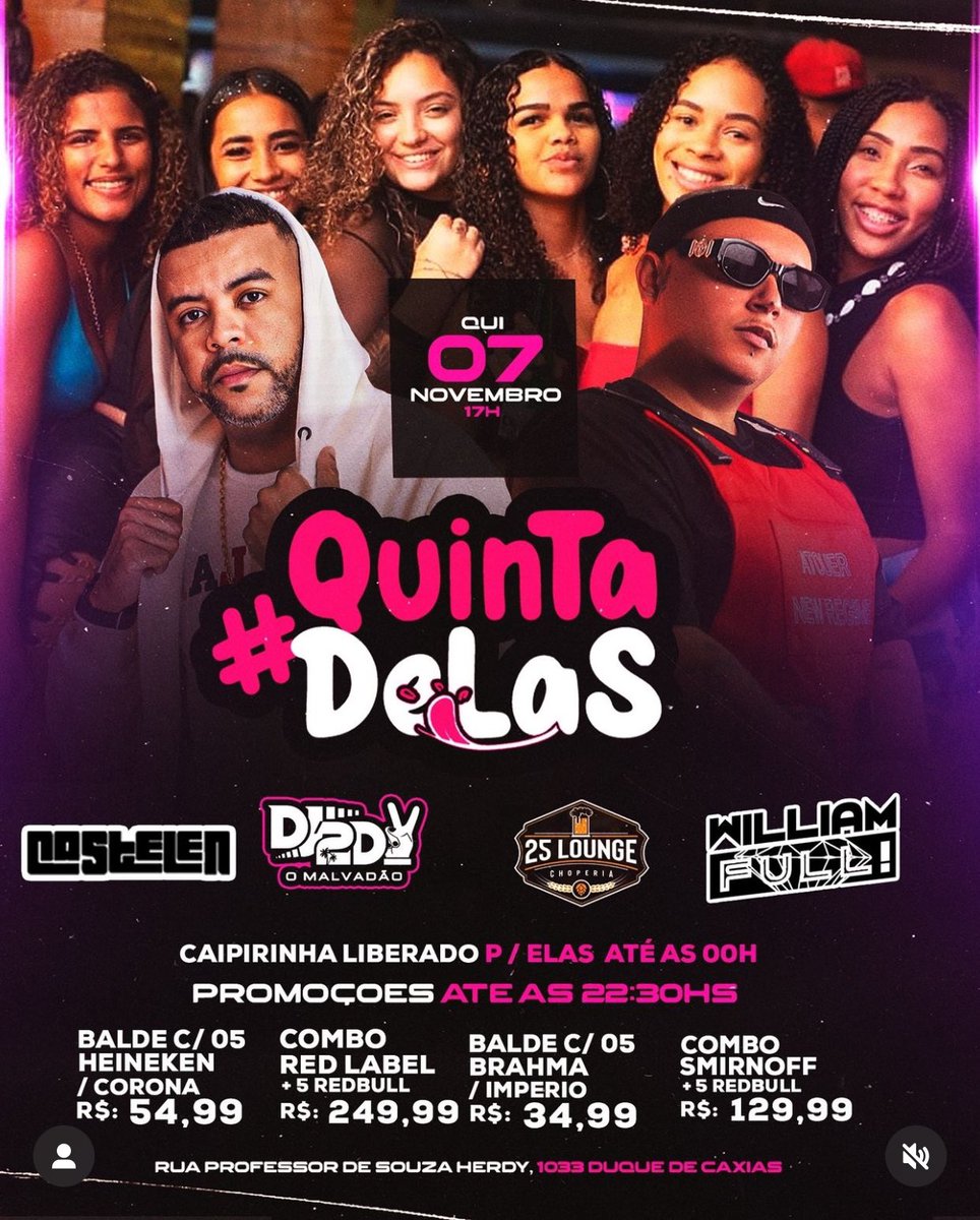 Hoje rola nossa Quinta Delas na 25 LOUNGE com a Roda de Samba do Castelen 👏🏻🪕😈

Local : 
25 de agosto , Próximo ao Bar do Zeca
#BROTEEM ☺️