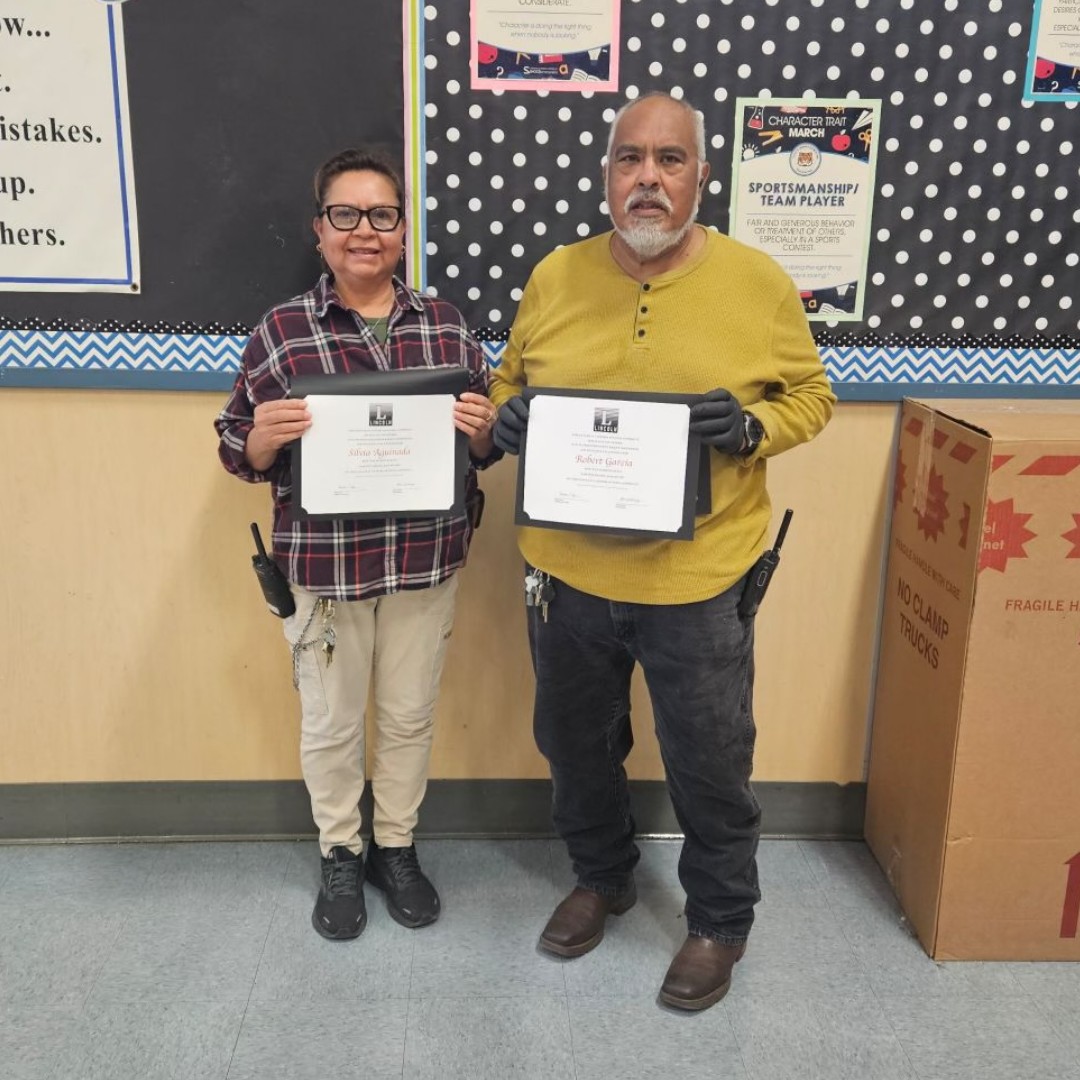 TCKStockton's tweet photo. Our custodial staff makes sure Tully C. Knoles is a safe, clean and orderly place for all students to learn. Last night, these amazing custodians were recognized for their essential service by the Lincoln Unified Board of Trustees! #CustodialStaff #Custodians #TCKScholars https://t.co/Vz4p1MPaVG