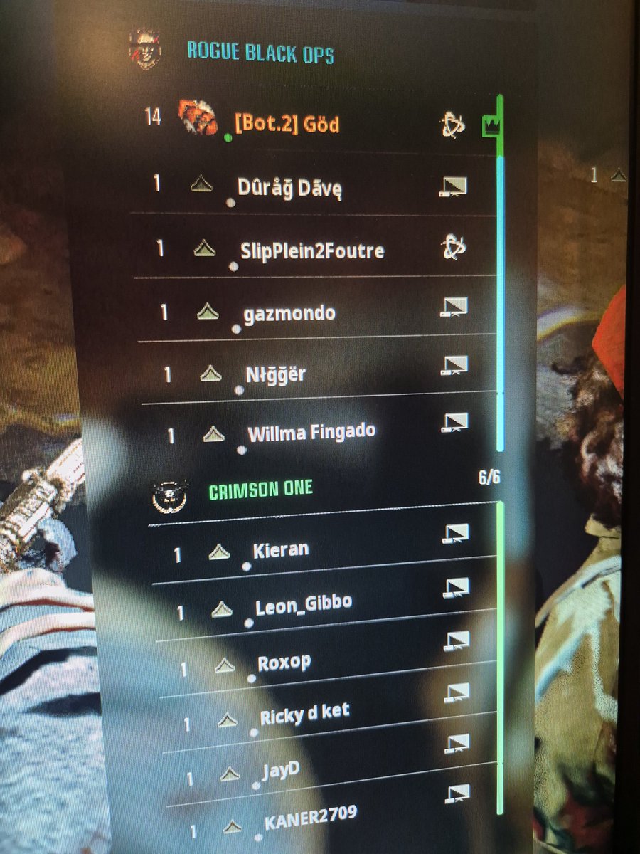 COD... a game when you get banned for being toxic but can run around with the N word as a acti.