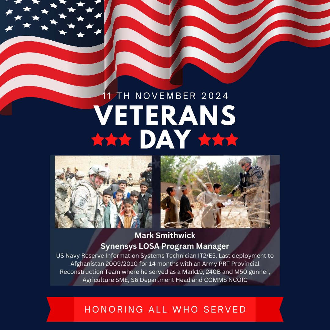 SynensysGlobal's tweet photo. As a Service Disabled Veteran Owned Small Business, we are proud to have many Veterans on our team so we take this opportunity to honor them &amp; their family members who have served. THANK YOU to all veterans for your service, sacrifice and devotion to our country and freedom! https://t.co/2GAuTRjjkO