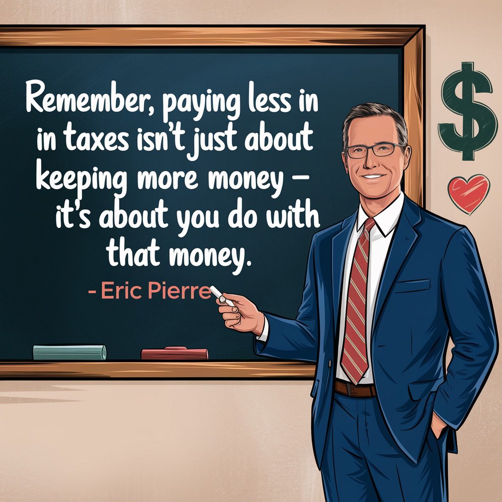 greattaxescape's tweet photo. Paying less in taxes is just the beginning-what you do with that saved money is what truly counts! Ready to make your money work smarter? Click the link in our bio to schedule your appointment!💸✅
#TaxAdvice #Tax #America #YourfavoriteCPA #thegreattaxecape #ericpierrecpa https://t.co/yRVNPm9JsP