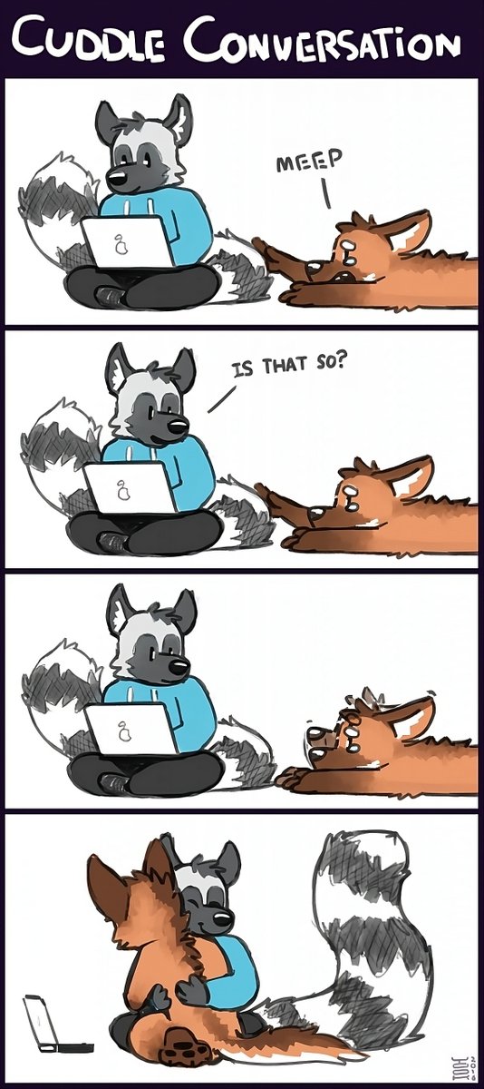 AnthroWolfie's tweet photo. The cuteness level here is truly immeasurable! 🥺❤️

🎨 Art by @Yookie_art https://t.co/m0DlClYYMe