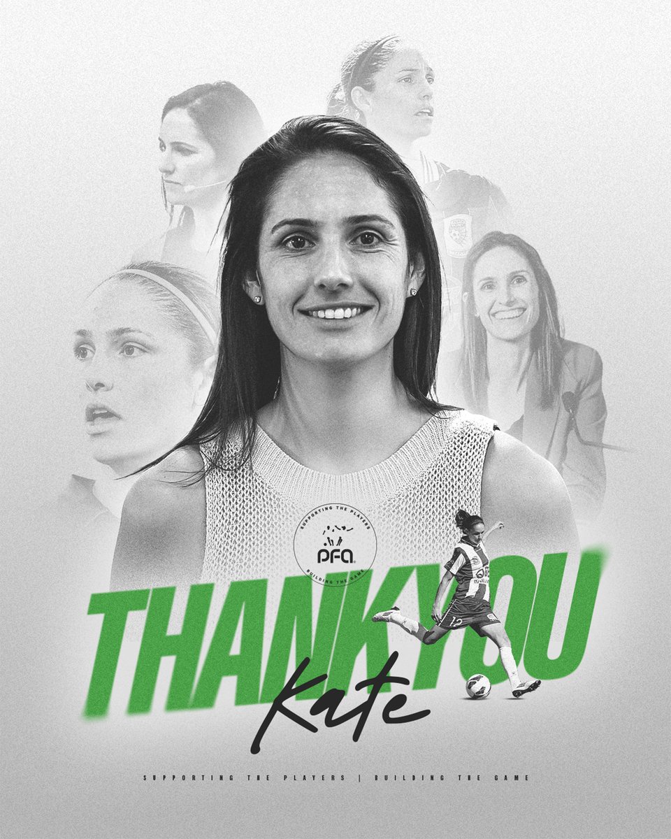 thepfa's tweet photo. Thank you, Kate! 👏

Co-Chief Executive Kate Gill will conclude over a decade of service to Australia’s professional players after announcing she will step down from her role.

Since joining PFA management in 2015, Kate delivered a number of initiatives, including the first-ever A-League Women CBA, groundbreaking national team and league CBAs and leading the organisation and players through the disruptions of the COVID-19 pandemic.

We thank Kate for all she’s done for the organisation and the players throughout her tenure and wish her all the best with what’s next!

📰 https://t.co/OAUiEpaQLJ

#SupportingThePlayers