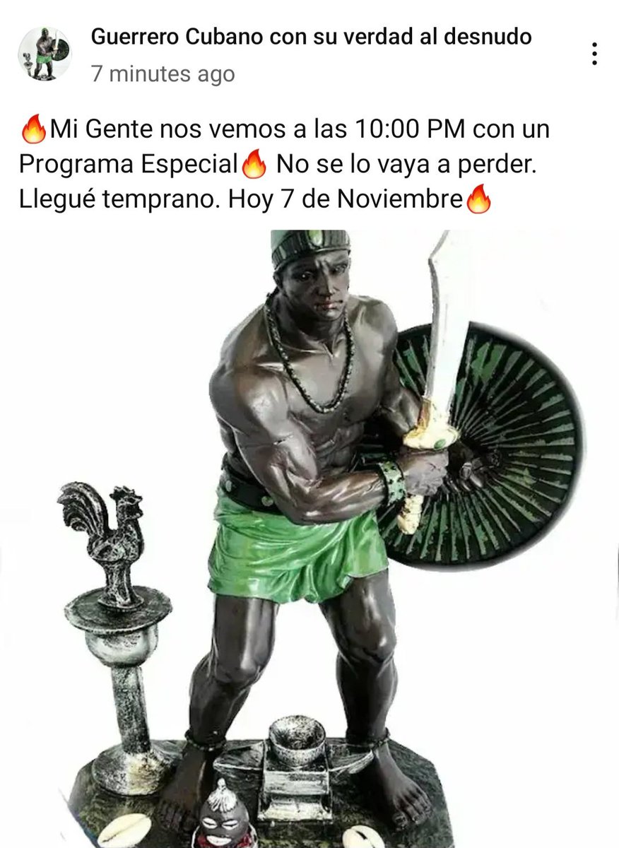 IslaBella18's tweet photo. Siempre lo he dicho, no existe fuerza alguna que detenga al #GuerreroCubano ni vientos, ni huracanes, nadaaaa ‼️‼️‼️‼️
💥💥💥Mi gente nos vemos a las 10:00pm. Siempre #UnidosXCuba #GuerreroCubano https://t.co/8becWg9RR4